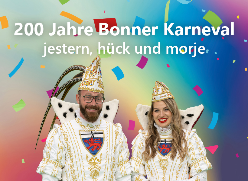 Der Bonner Karnevalsprinz und seine Bonna.